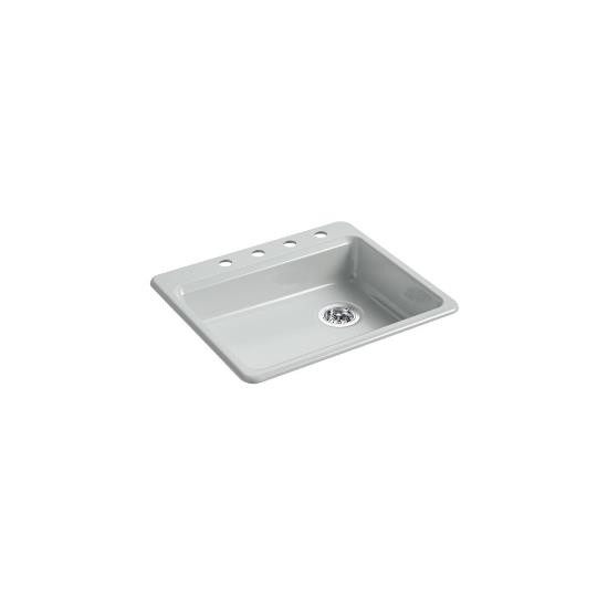 Kohler 5479-4-95 Riverby 25 X 22 X 5-11/12 Top-Mount Single-Bowl Kitchen Sink