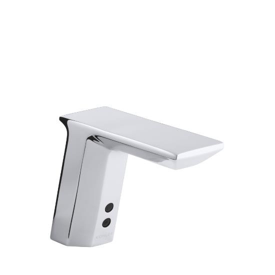 Kohler 13466-CP Geometric Touchless Deck-Mount Faucet With Temperature Mixer