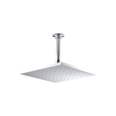 Kohler 13696-CP Contemporary Square 10 Rainhead With Katalyst Air-Induction Spray 2.5 Gpm