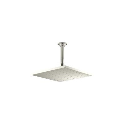 Kohler 13696-SN Contemporary Square 10 Rainhead With Katalyst Air-Induction Spray 2.5 Gpm