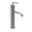 Kohler 14404-4A-BN Purist Tall Single-Handle Bathroom Sink Faucet With Straight Lever Handle