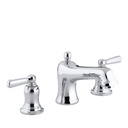 Kohler T10592-4-CP Bancroft Deck-Mount Bath Faucet Trim With Metal Lever Handles Valve Not Included