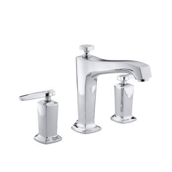 Kohler T16236-4-CP Margaux Deck-Mount High-Flow Bath Faucet Trim With Lever Handles Valve Not Included