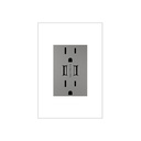 Legrand ARTRUSB153M4 Dual USB Plus-Size Outlet Combo Magnesium