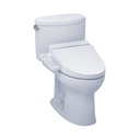 TOTO MW4542034CEFG Drake II WASHLET C100 Two Piece Toilet Cotton