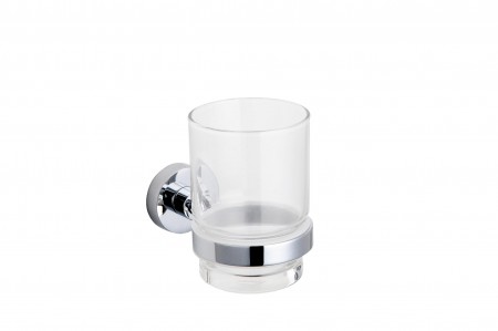 Kartners 144660-81 OSLO Tumbler & Holder (WM CG) Brushed Nickel