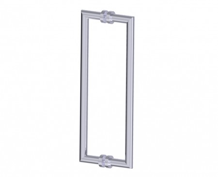 Kartners 1447818-81 OSLO 18" Double Shower Door Handle Brushed Nickel