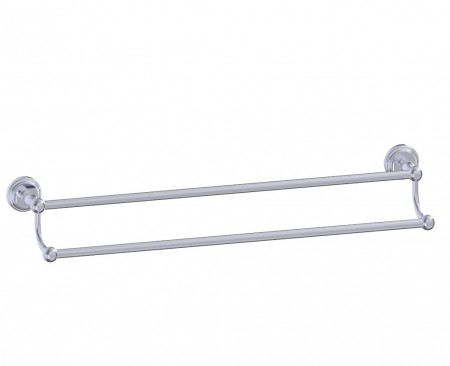 Kartners 322242-26 FLORENCE Double Towel Bar 24&quot; Matte White