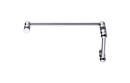 Kartners 32270818-81 FLORENCE 8&quot;x18&quot; Offset Shower Door Handle Brushed Nickel 