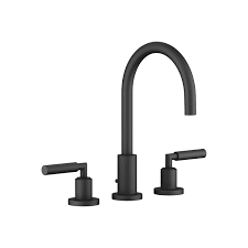 Dornbracht 20713882 Tara Three Hole Lavatory Faucet Black Matte