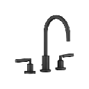 Dornbracht 20713882 Tara Three Hole Lavatory Faucet Black Matte