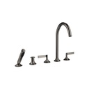 Dornbracht 27522819 Vaia Free Standing Tub Spout Dark Platinum Matte