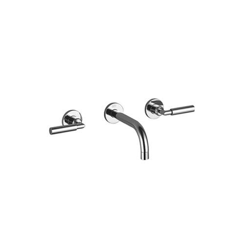 Dornbracht 36712882 Tara Wall Mounted Lavatory Faucet Polished Platinum Matte