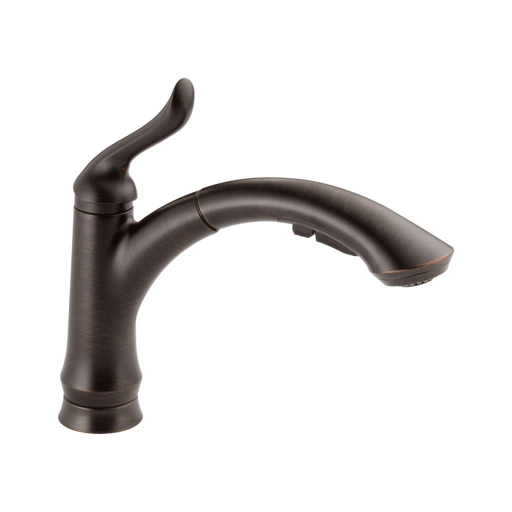 Delta 4353 Linden Single Handle Pull Out Kitchen Faucet Venetian Bronze