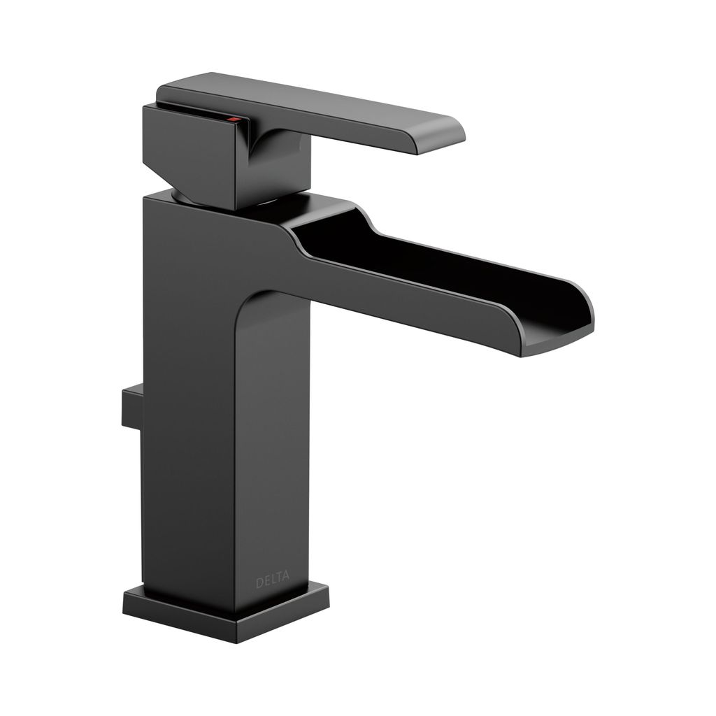 Delta 568LF Ara Single Handle Channel Lavatory Faucet Matte Black