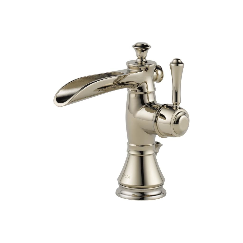 Delta 598LF Cassidy Single Handle Channel Bathroom Faucet Polished Nickel