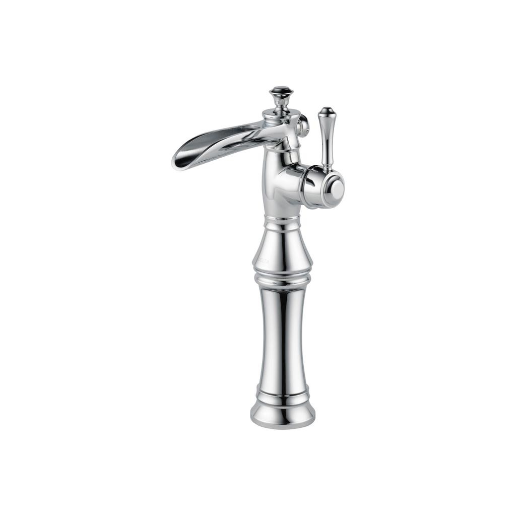 Delta 798LF Cassidy Single Handle Channel Vessel Bathroom Faucet Chrome