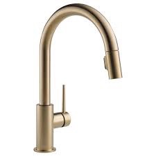 Delta 9159 Trinsic Single Handle Pull Down Kitchen Faucet Champagne Bronze