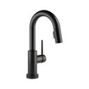 Delta 9959T Trinsic Single Handle Pull Down Bar Prep Faucet With Touch2O Matte Black