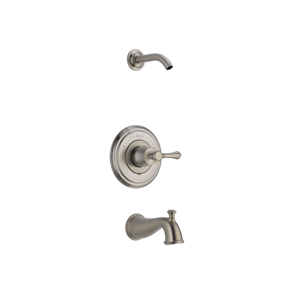 Delta T14497 Cassidy Monitor 14 Series Tub Shower Trim Less Handle Less Head Stainless