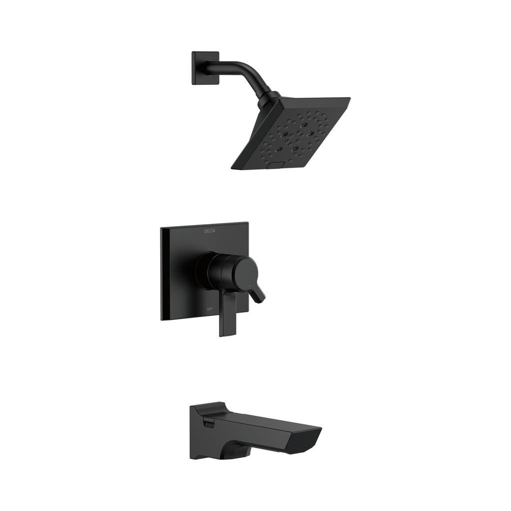 Delta T17499 Pivotal Monitor 17 Series H2Okinetic Tub and Shower Trim Matte Black