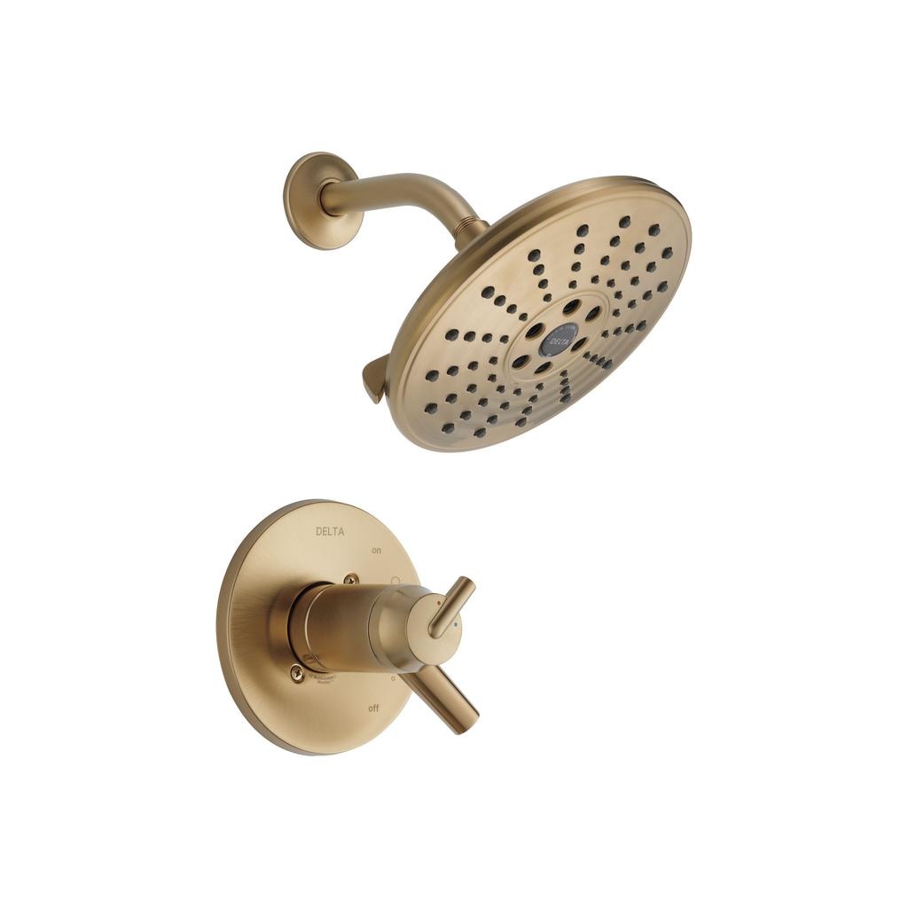 Delta T17T259 Trinsic TempAssure 17T Series H2Okinetic Shower Trim Champagne Bronze