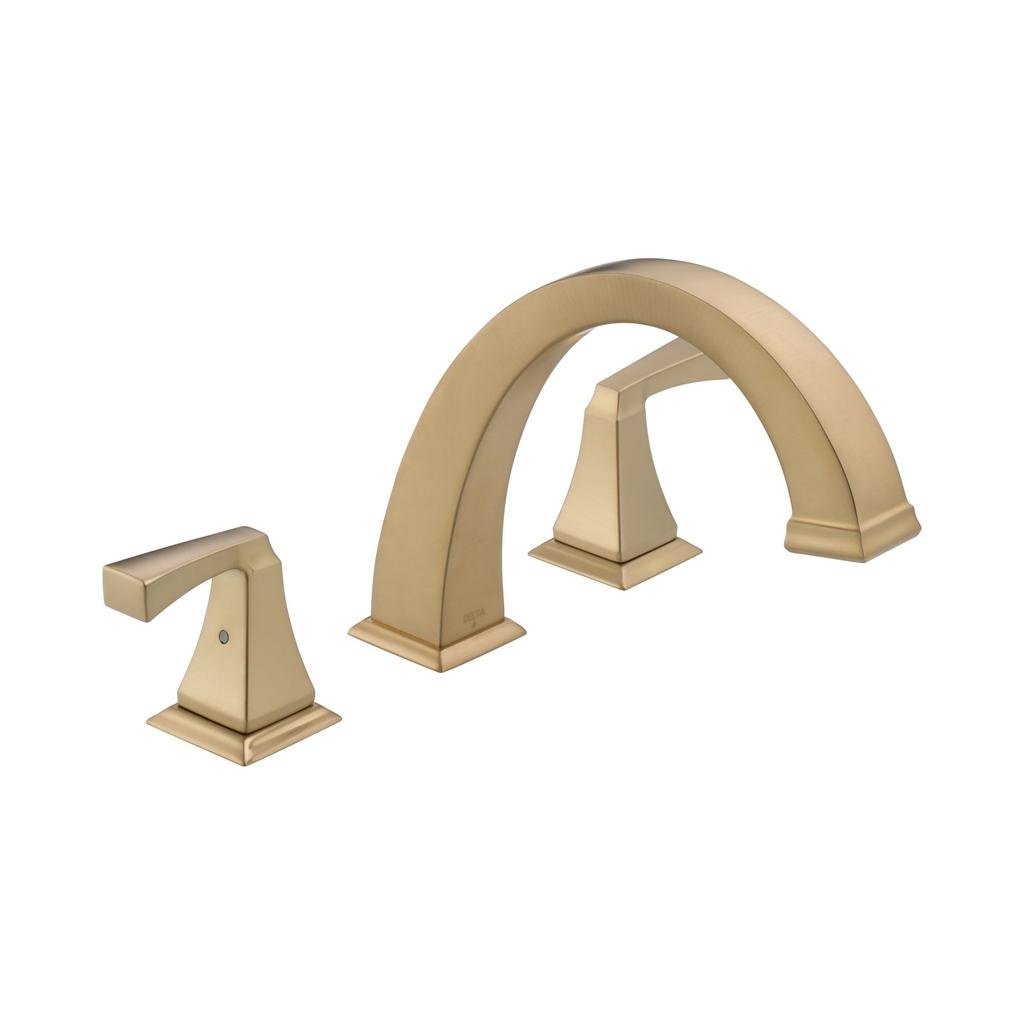 Delta T2751 Dryden 3 Hole Roman Tub Trim Champagne Bronze