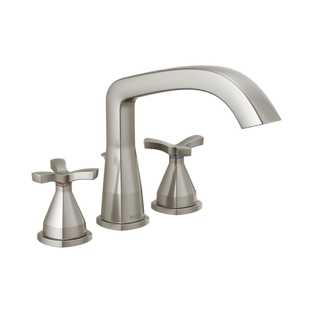 Delta T27766 Stryke Three Hole Roman Tub Trim Stainless