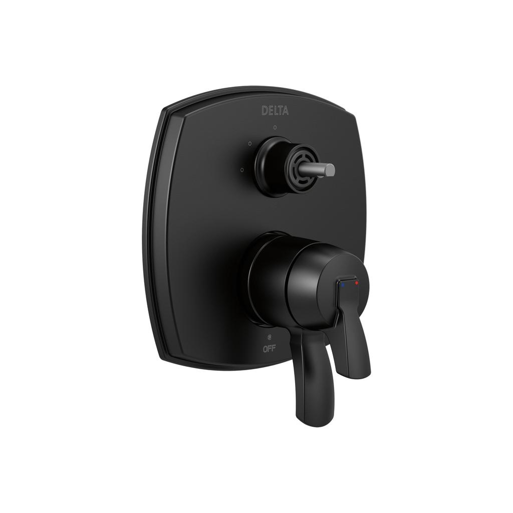 Delta T27876 Stryke 17 Series Integrated Diverter Trim Less Handle Matte Black