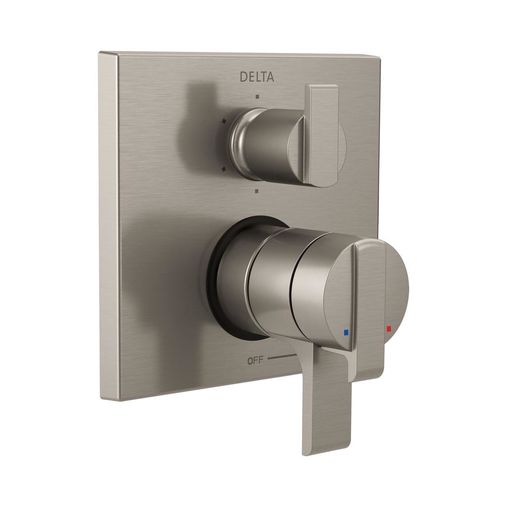 Delta T27967 Angular Modern Monitor 17 Series Valve Trim 6 Setting Integrated Diverter Stainless