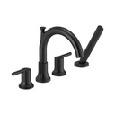 Delta T4759 Trinsic Roman Tub with Hand Shower Trim Matte Black