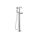 Delta T4797 Cassidy Traditional Floor Mount Tub Filler Trim Less Handle Chrome