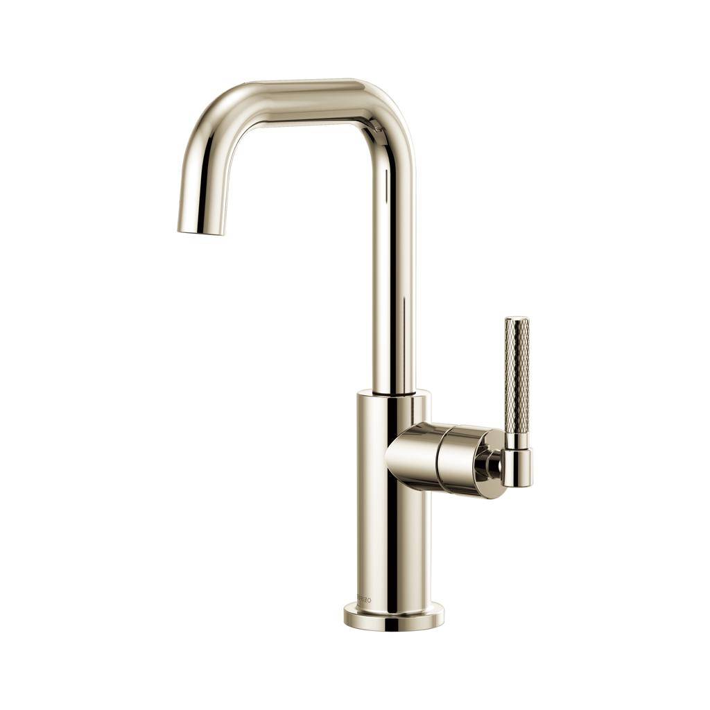 Brizo 61053LF Litze Square Spout Bar Faucet Polished Nickel