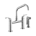 Brizo 62564LF Litze Bridge Facuet With Angled Spout Industrial Handle Chrome