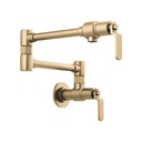 Brizo 62844LF Litze Wall Mounted Pot Filler Luxe Gold