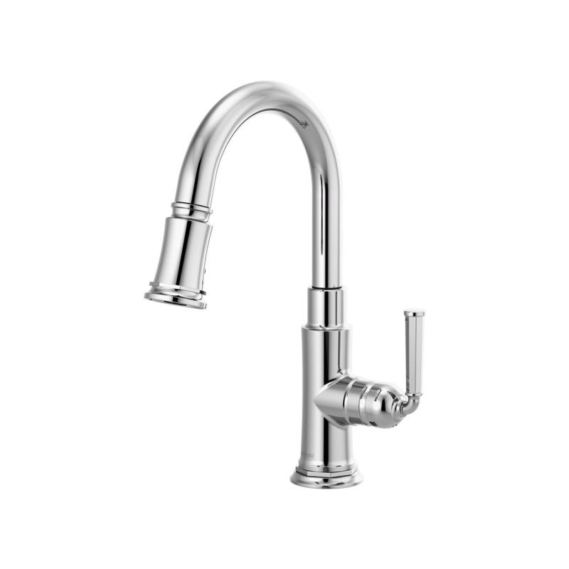 Brizo 63974LF Rook Single Handle Pull Down Prep Kitchen Faucet Chrome