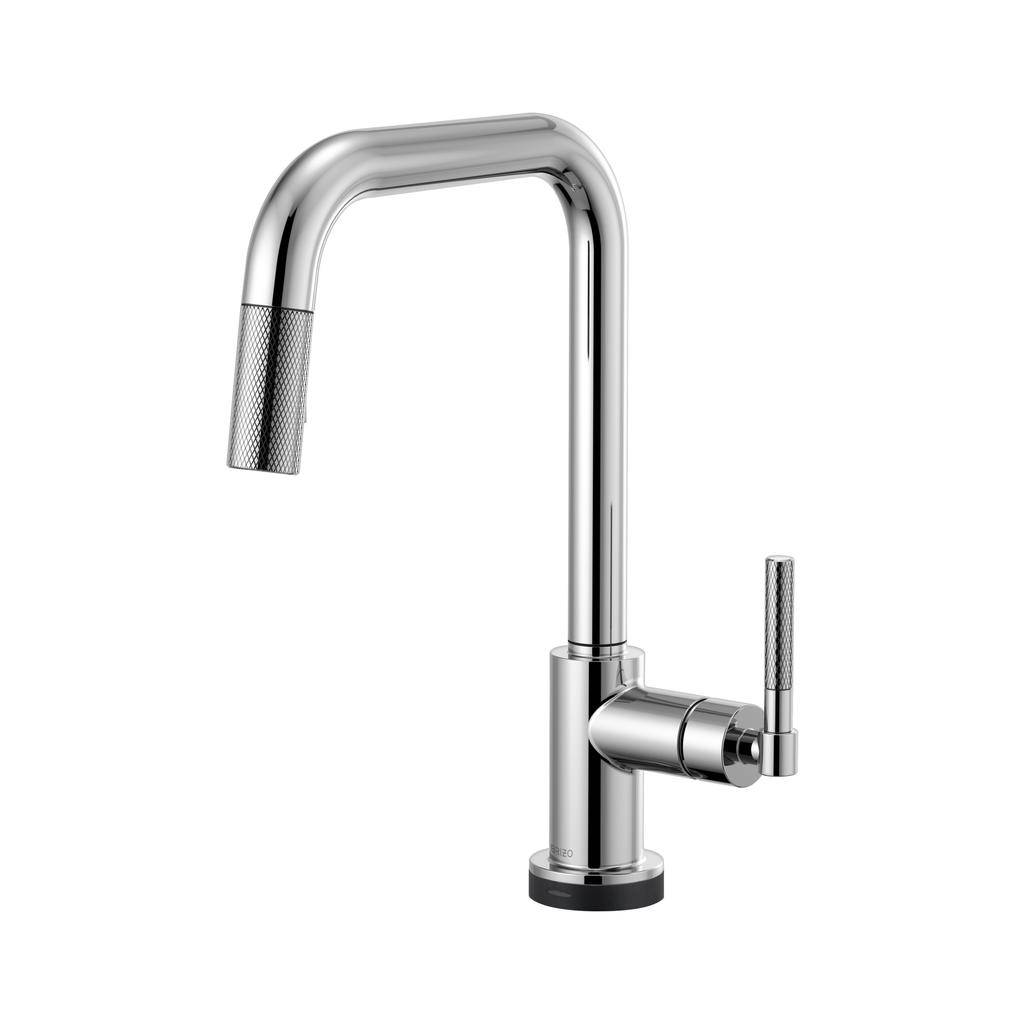 Brizo 64053LF Litze Smart Touch Pull Down Square Spout Knurled Handle Chrome