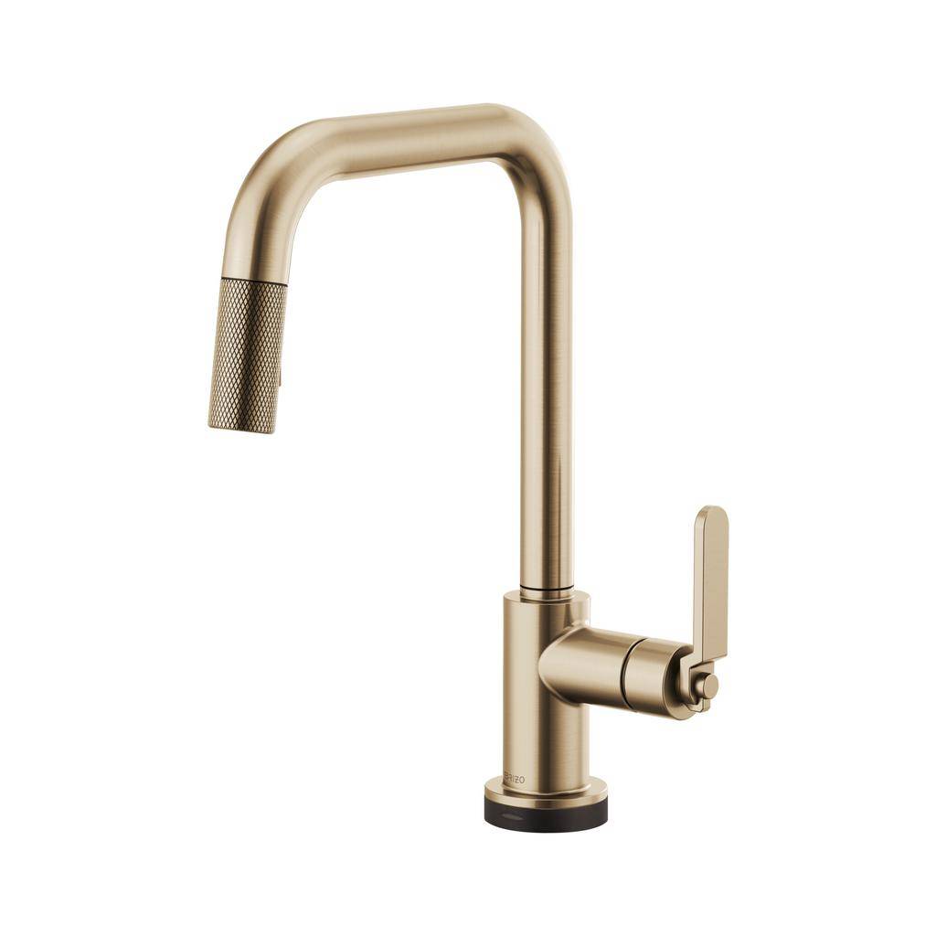 Brizo 64054LF Litze Smart Touch Pull Down Square Spout Faucet Luxe Gold