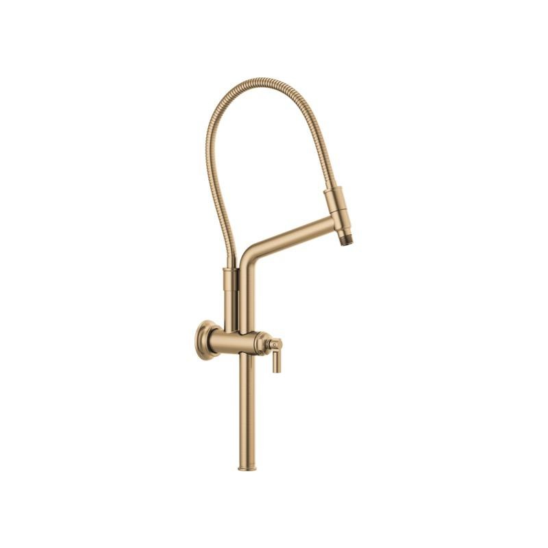 Brizo 81376 Invari Slide Bar Shower Arm And Flange Luxe Gold