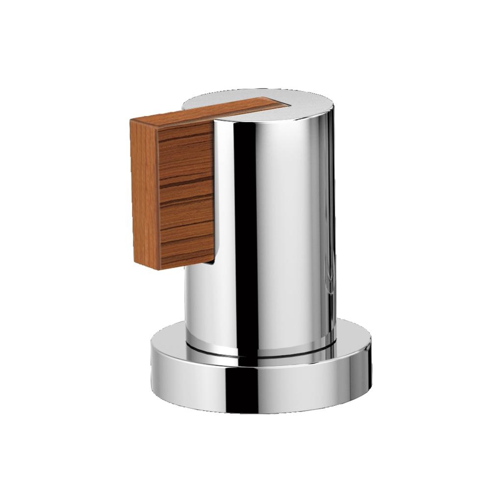 Brizo HL632 Litze Roman Tub Handle Kit Lever Chrome Teak Wood