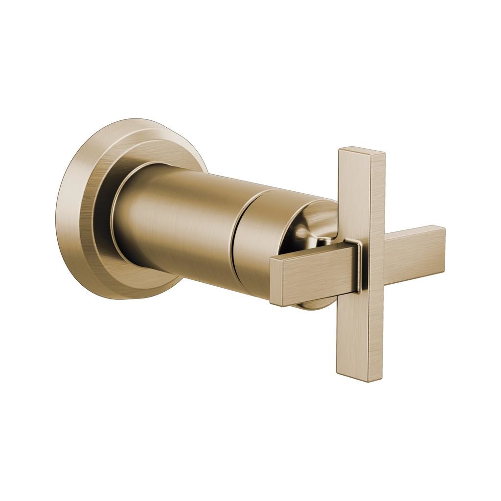 Brizo T66698 Levoir Sensori Volume Control Trim Cross Luxe Gold