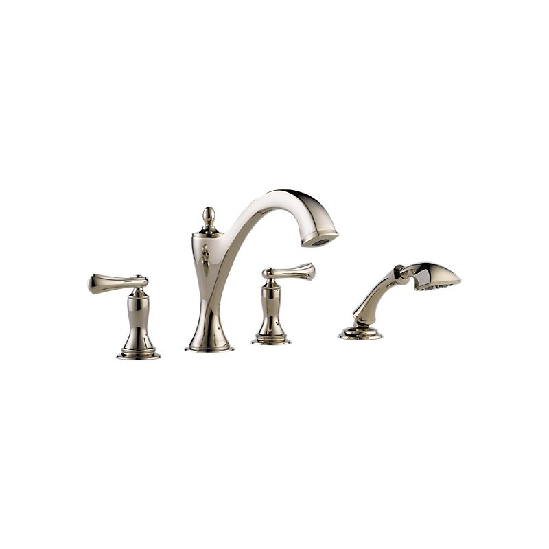 Brizo T67485 Charlotte Roman Tub With Shower Trim Less Handles