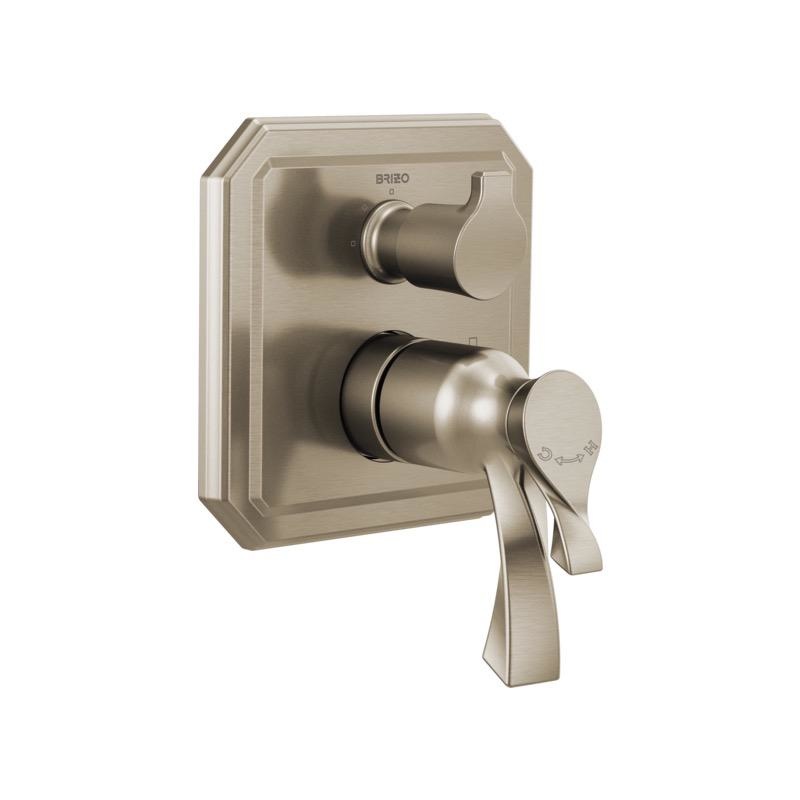 Brizo T75530-BN Virage Tempassure Thermostatic Valve 3 Function Diverter Brushed Nickel