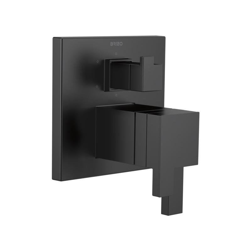 Brizo T75680-BL Siderna Tempassure Thermostatic Valve 6 Function Diverter Matte Black