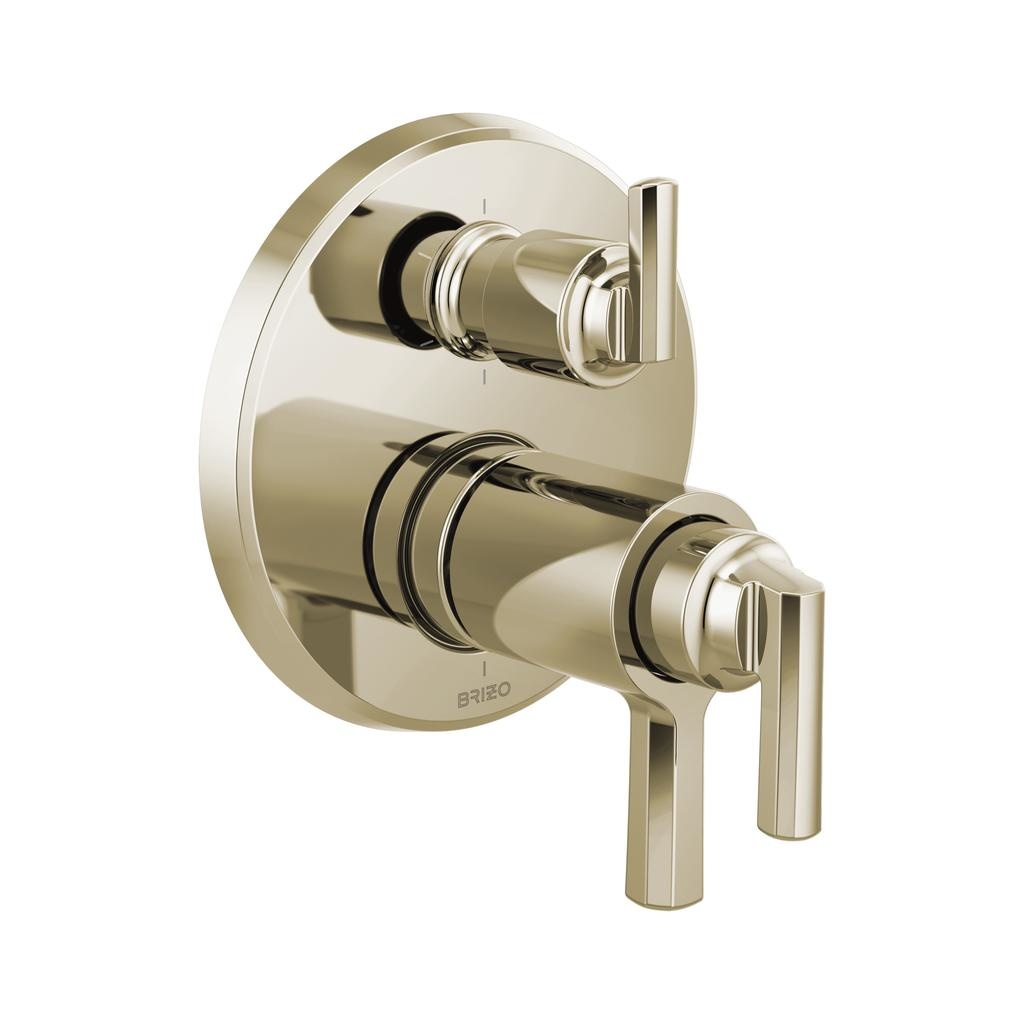 Brizo T75698 Tempassure Thermostatic Valve With 6 Function Diverter Trim Polished Nickel