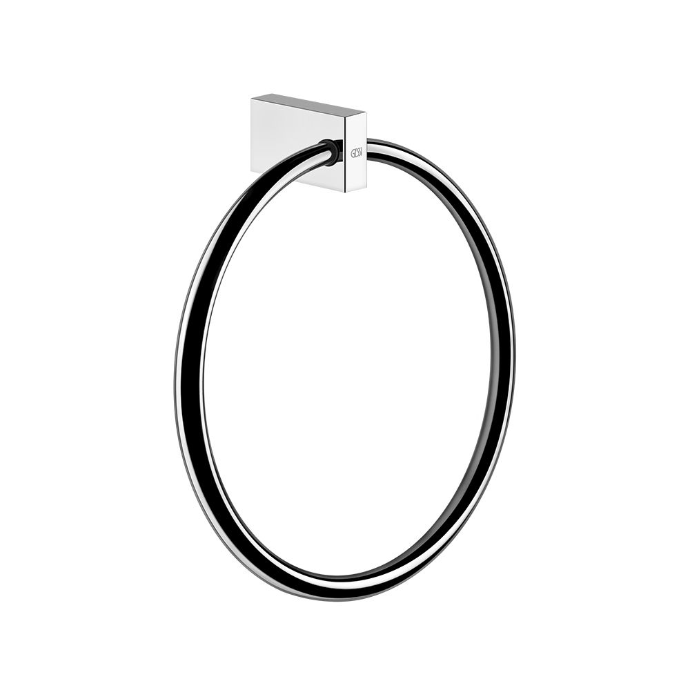 Gessi 20909 Rettangolo Towel Ring Chrome