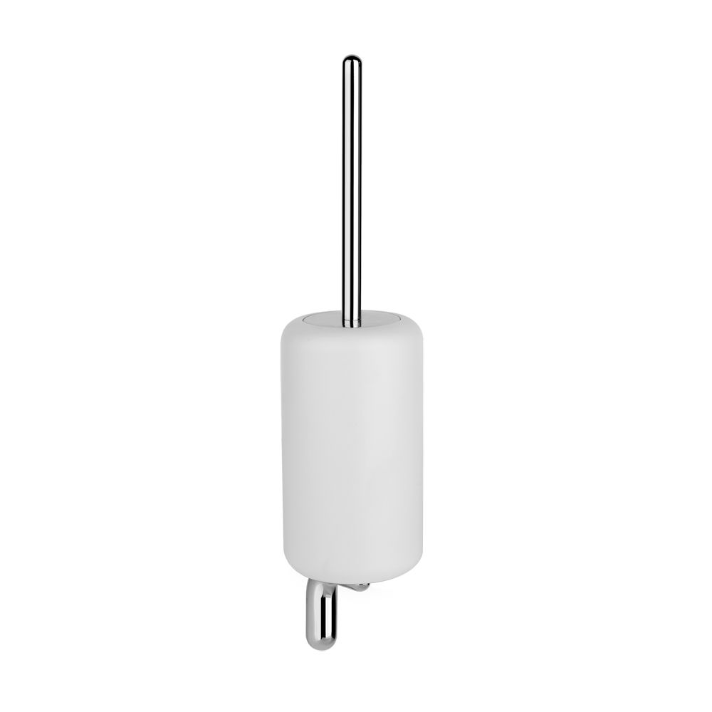 Gessi 38019 Goccia Wall Mounted Ceramic Toilet Brush Holder White Gres