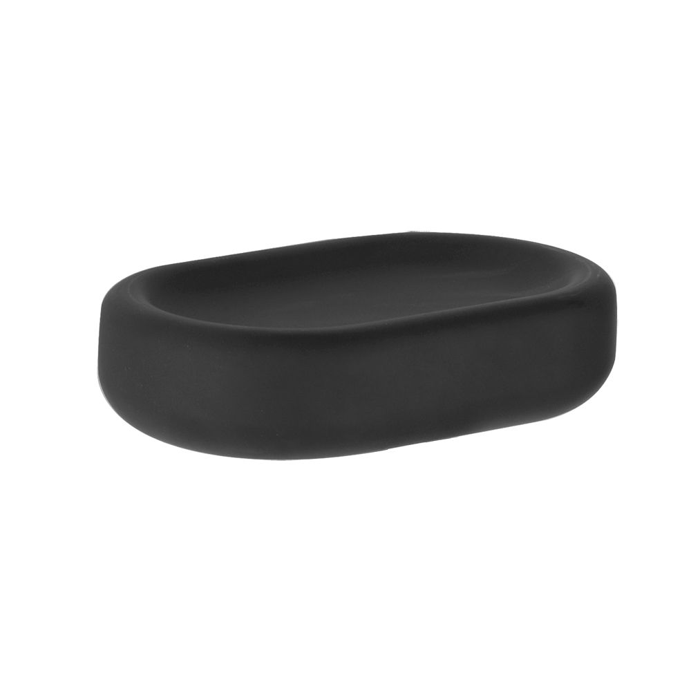 Gessi 38026 Goccia Ceramic Soap Dish Black Gres