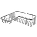 Laloo 3391BN Corner Soap And Bottle Wire Basket Brushed Nickel