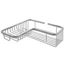 Laloo 3391C Corner Soap And Bottle Wire Basket Chrome